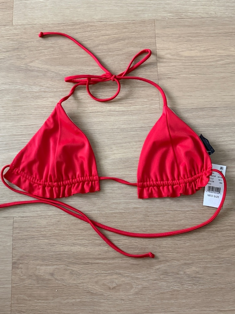 LA Hearts Ruffle Bikini Top